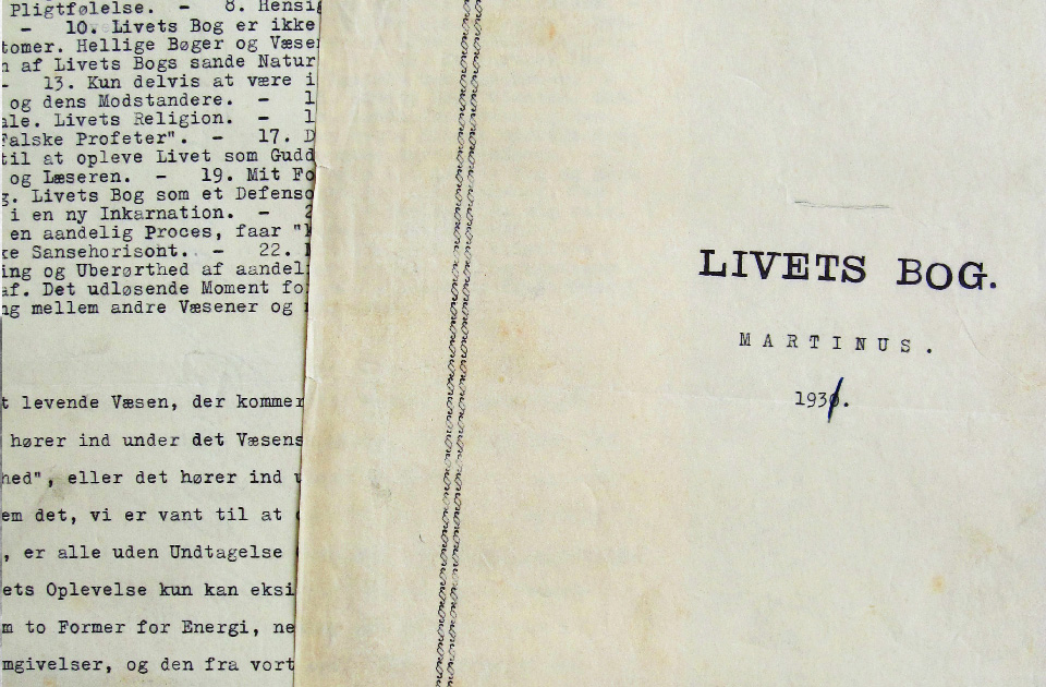 Originalmanuskriptet til Livets Bog Originalmanuskriptet til Livets Bog