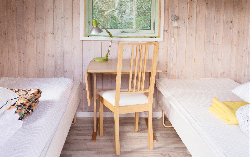 Interiør i campinghytte Interiør i campinghytte