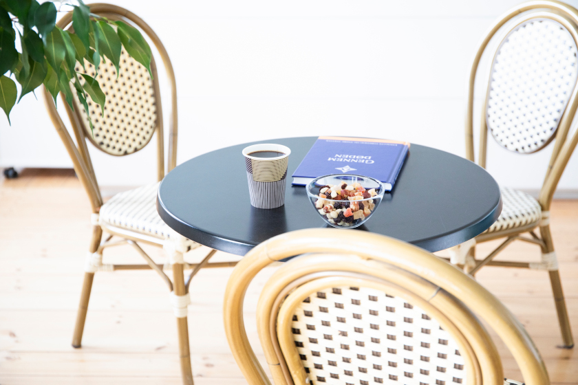 Cafeområde på MI
