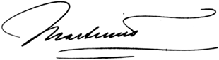Martinus' underskrift
