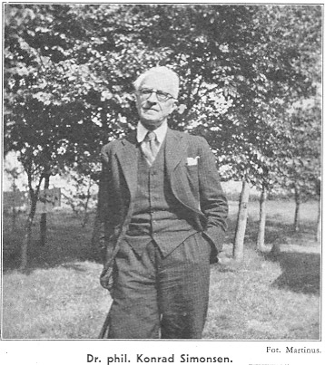 Dr. phil. Konrad Simonsen. Fot. Martinus.