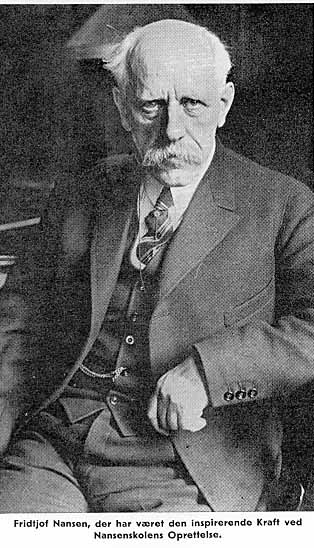 Fridtjof Hansen, der har været den inspirerende Kraft ved Nansenskolens Oprettelse.