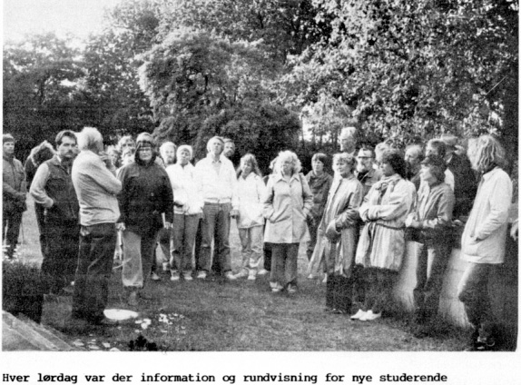 Hver lørdag var der information og rundvisning for nye studerende
