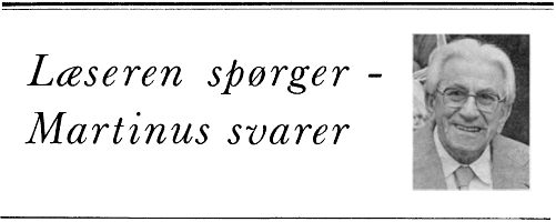 Læseren spørger - Martinus svarer
