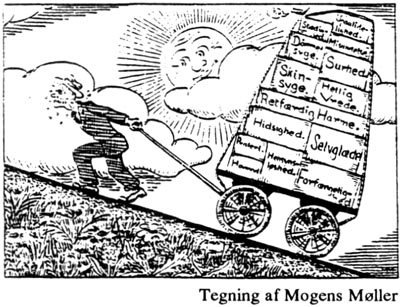 Tegning af Mogens Møller