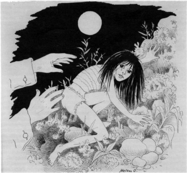 Tegning af Helen Oldhage
