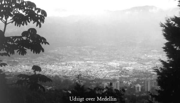 Udsigt over Medellin