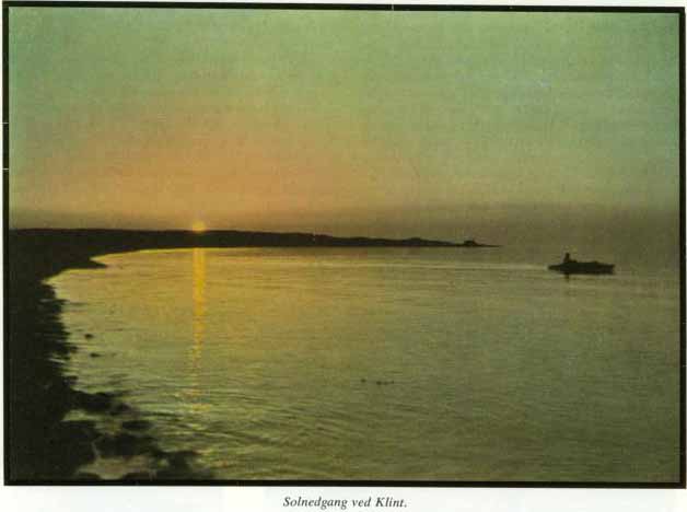 Solnedgang ved Klint.
