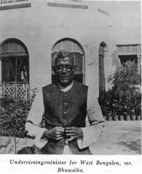 Undervisningsminister for West Bengalen, mr. Bhuwalka.
