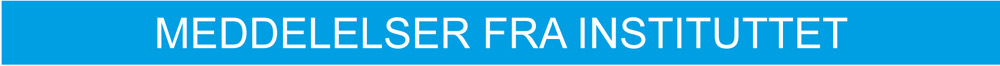 Meddelelser fra instituttet