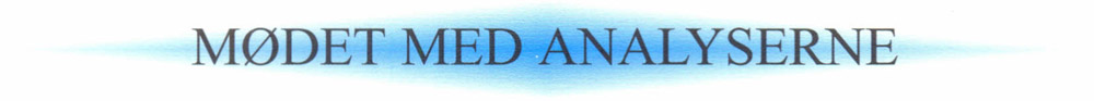 Mødet med analyserne
