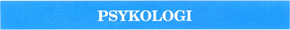 Psykologi