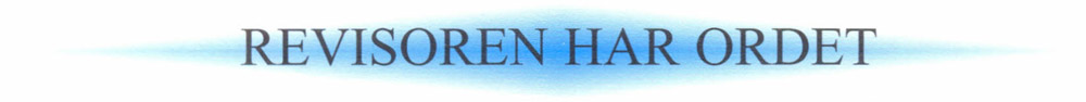 Revisoren har ordet