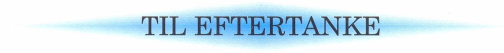 Til eftertanke