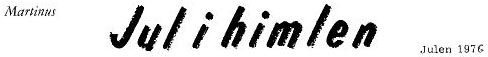Martinus: Jul i himlen. Julen 1976
